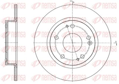 Brake Disc REMSA 61756.00