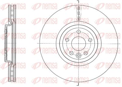 Brake Disc REMSA 61758.10