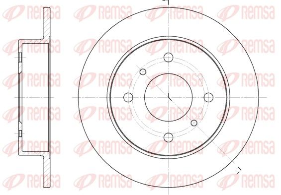REMSA 6200.00 Brake Disc