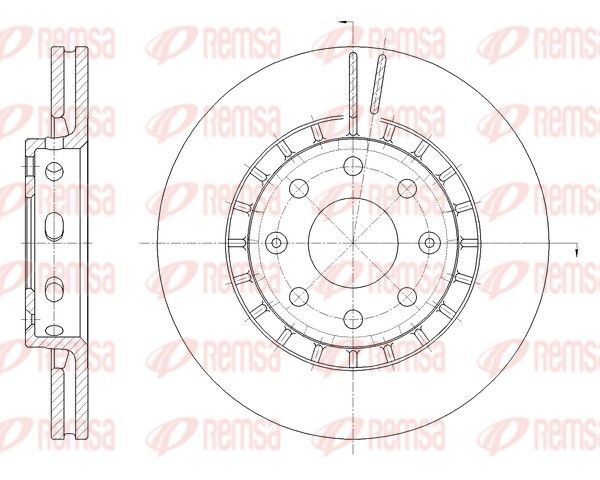REMSA 62090.10 Brake Disc