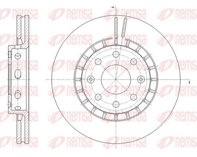 Brake Disc REMSA 62090.10