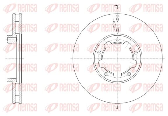 REMSA 62091.10 Brake Disc