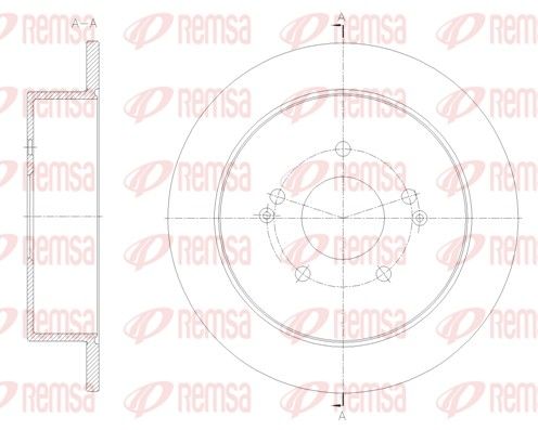 REMSA 62096.00 Brake Disc