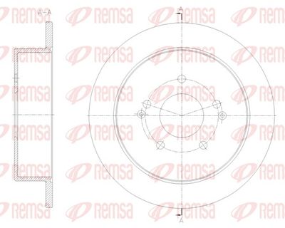Brake Disc REMSA 62096.00