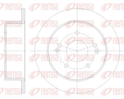 Brake Disc REMSA 62097.00