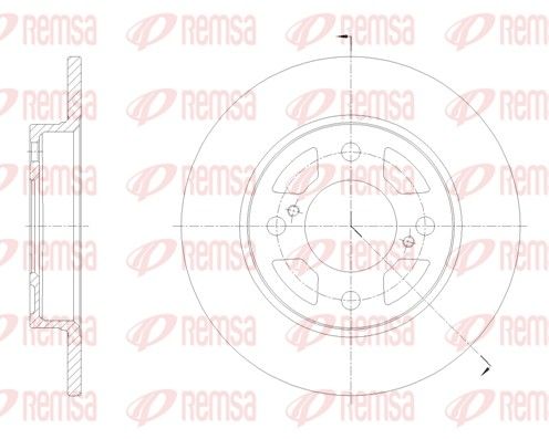 REMSA 62099.00 Brake Disc