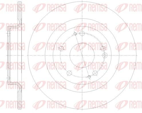 REMSA 62101.00 Brake Disc