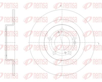 Brake Disc REMSA 62104.00