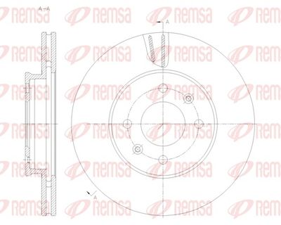 Brake Disc REMSA 62121.10