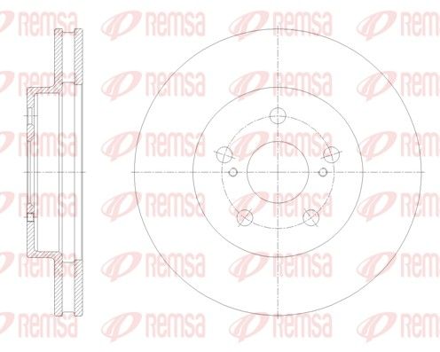 REMSA 62125.10 Brake Disc