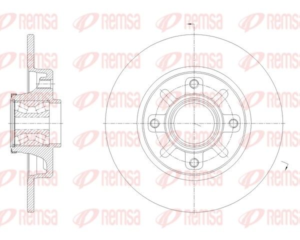REMSA 62137.20 Brake Disc