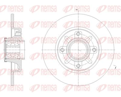 Brake Disc REMSA 62137.20