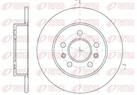 REMSA 6239.02 Brake Disc