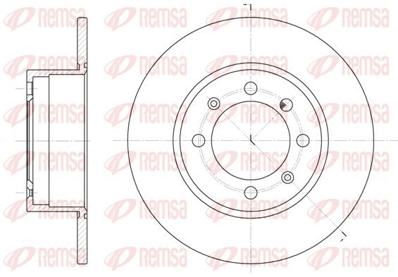REMSA 6248.00 Brake Disc