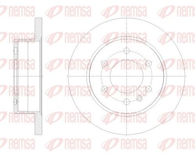 Brake Disc REMSA 62514.00