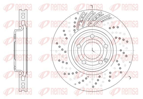 REMSA 62528.10 Brake Disc