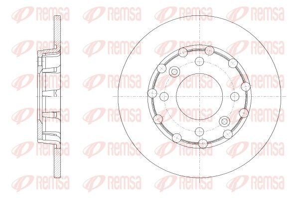 REMSA 62539.00 Brake Disc