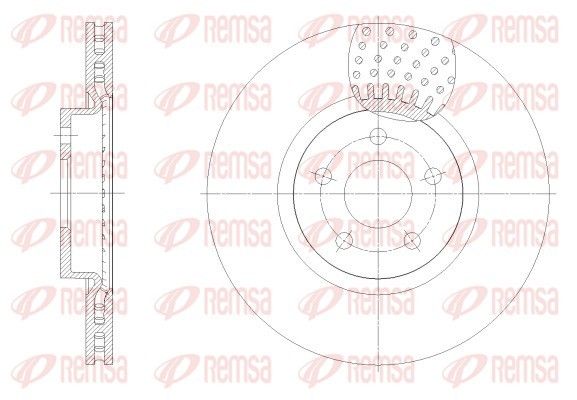 REMSA 62549.10 Brake Disc