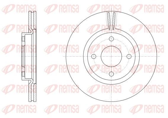 REMSA 62555.10 Brake Disc