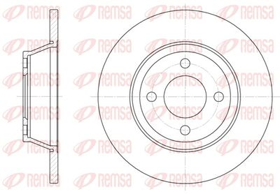 Brake Disc REMSA 6287.00