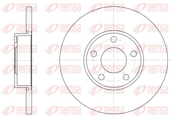 REMSA 6327.00 Brake Disc