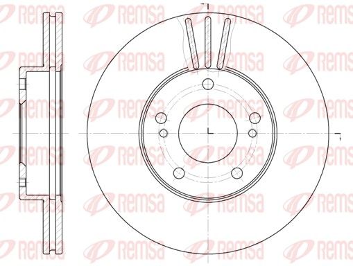 REMSA 6474.10 Brake Disc
