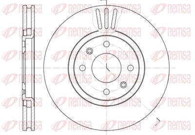 Brake Disc REMSA 6486.10