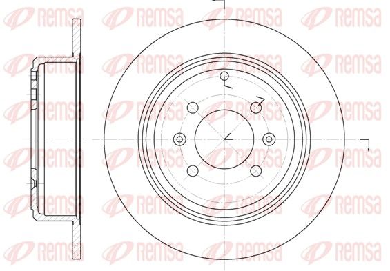 REMSA 6498.00 Brake Disc