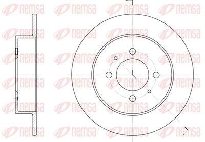 Brake Disc REMSA 6531.00