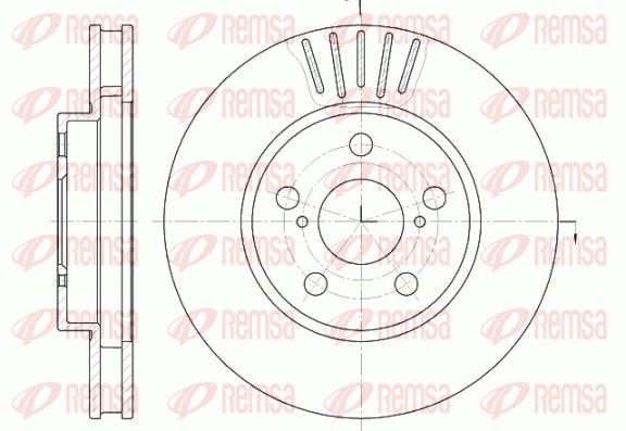 REMSA 6541.10 Brake Disc