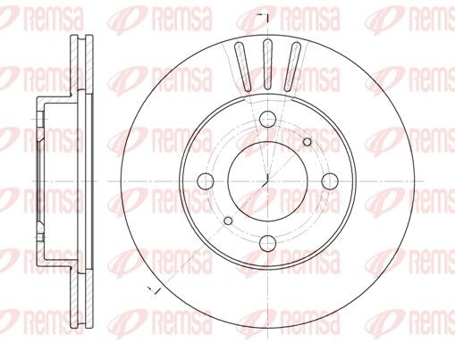 REMSA 6557.10 Brake Disc