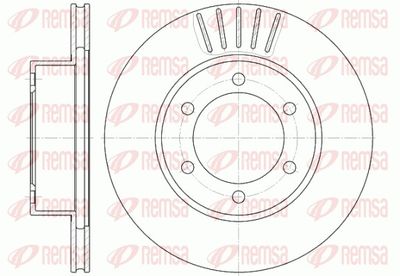 Brake Disc REMSA 6562.10