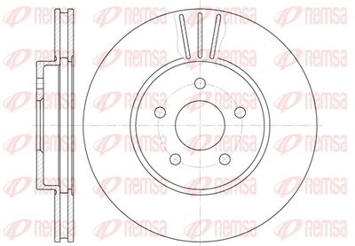 Brake Disc REMSA 6607.10