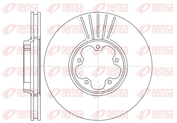 REMSA 6609.10 Brake Disc