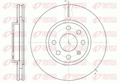 Brake Disc REMSA 6611.10
