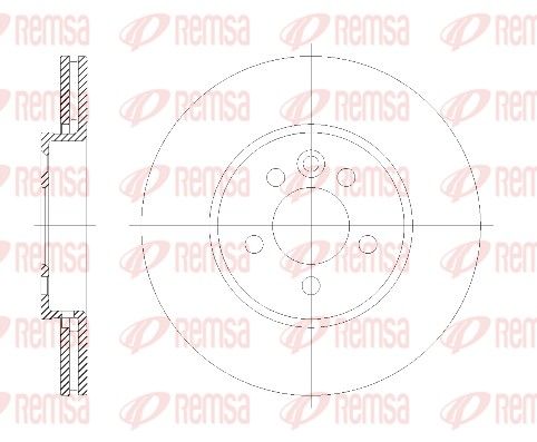 REMSA 6614.10 Brake Disc