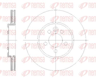 Brake Disc REMSA 6614.10
