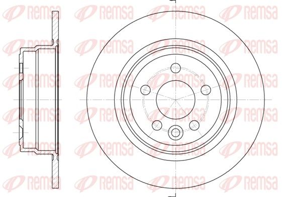 REMSA 6615.00 Brake Disc