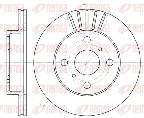 REMSA 6618.10 Brake Disc
