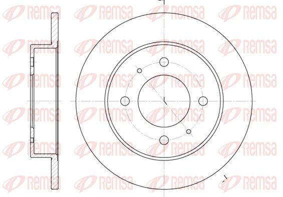 REMSA 6627.00 Brake Disc