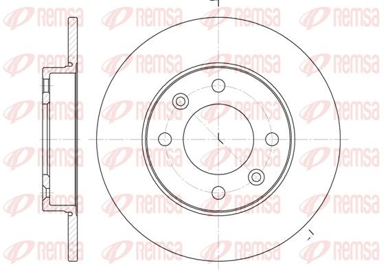 REMSA 6630.00 Brake Disc