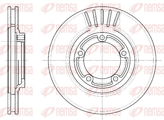 REMSA 6636.10 Brake Disc