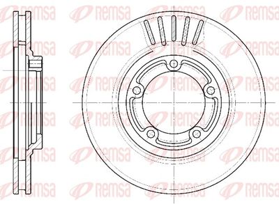 Brake Disc REMSA 6636.10