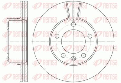 Brake Disc REMSA 6643.10