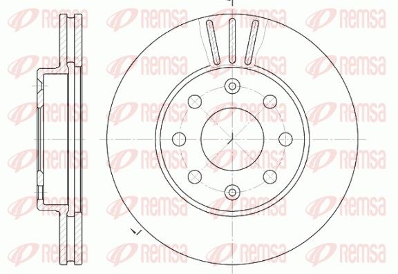 REMSA 6655.10 Brake Disc