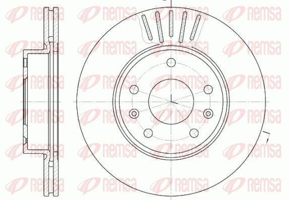 REMSA 6670.10 Brake Disc