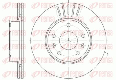 Brake Disc REMSA 6670.10