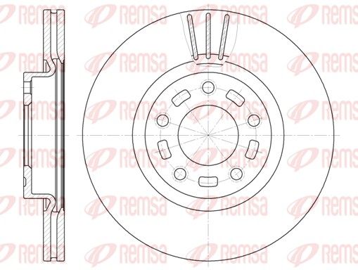 REMSA 6672.10 Brake Disc