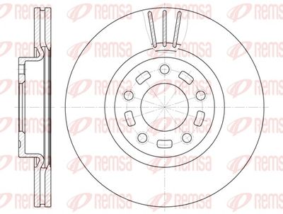 Brake Disc REMSA 6672.10