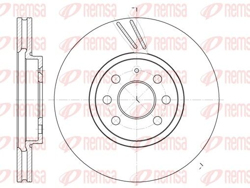 REMSA 6684.10 Brake Disc